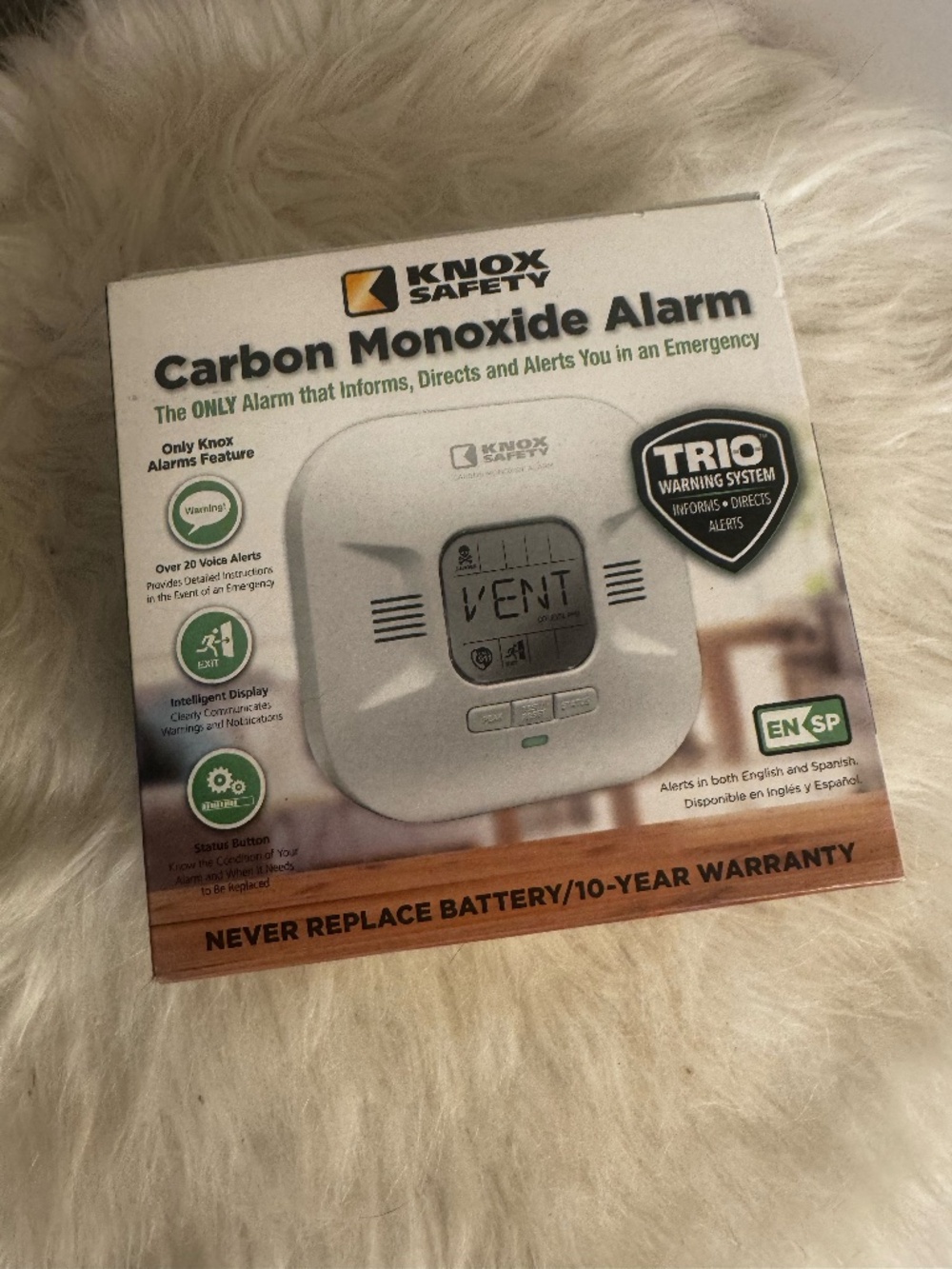 KNOX SAFETY Carbon Monoxide Alarm